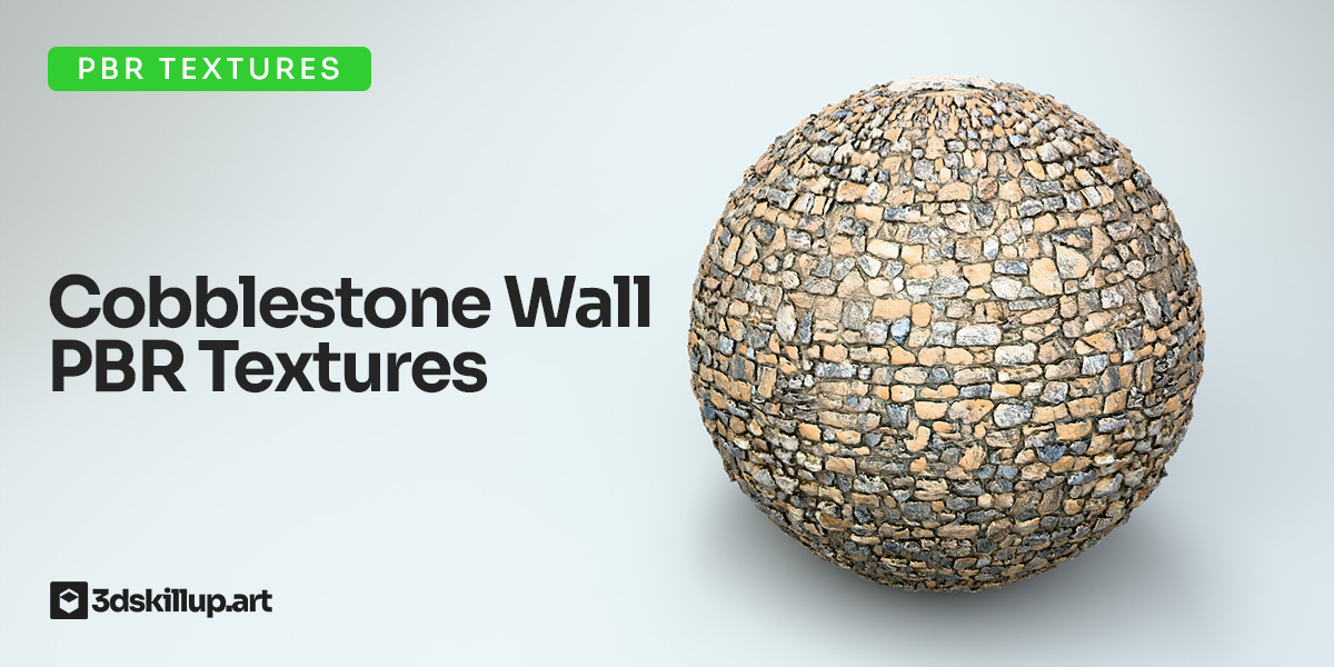 Cobblestone Wall PBR Texture