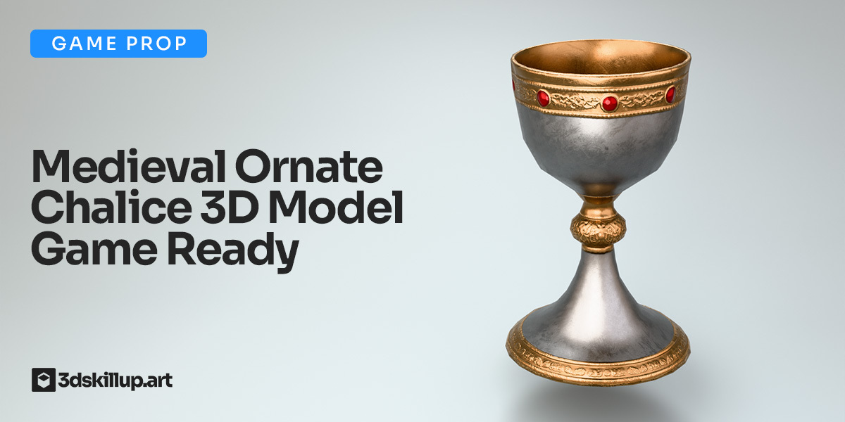 Medieval Chalice 3D Model – Game Ready PBR Asset