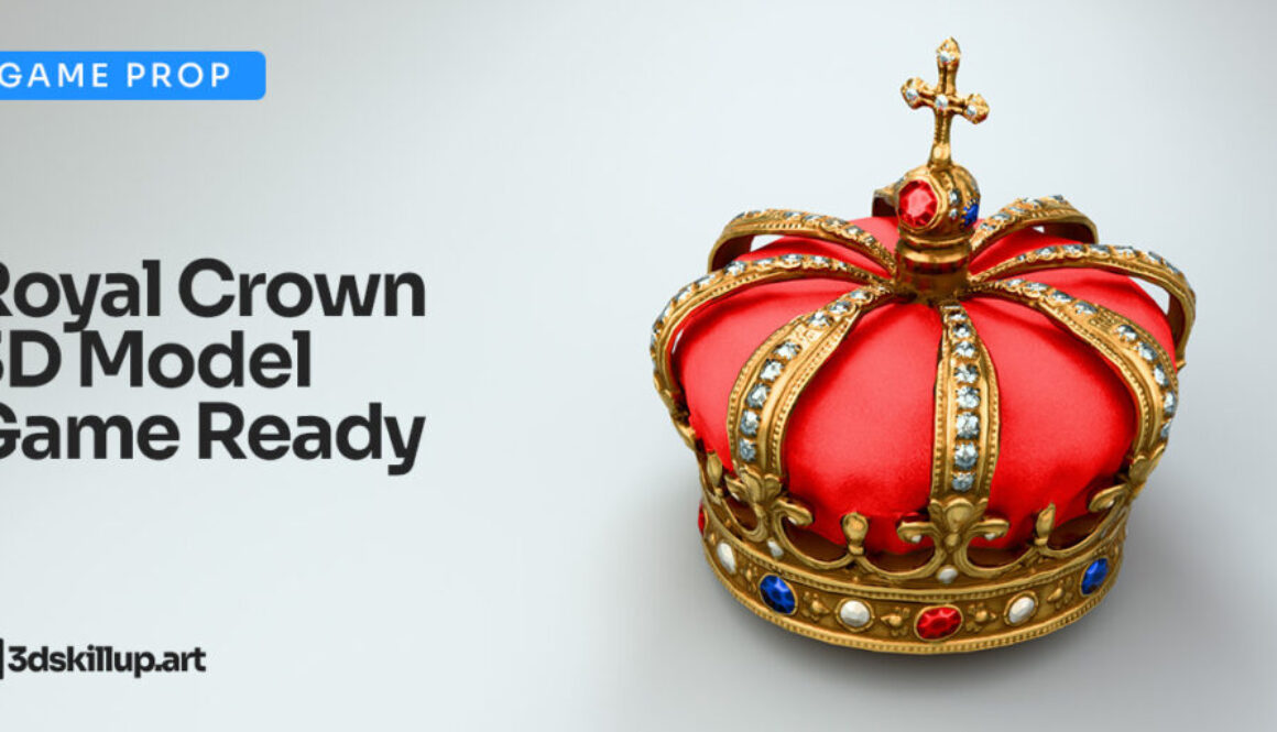 Royal Crown 3D Model – Game Ready PBR Asset
