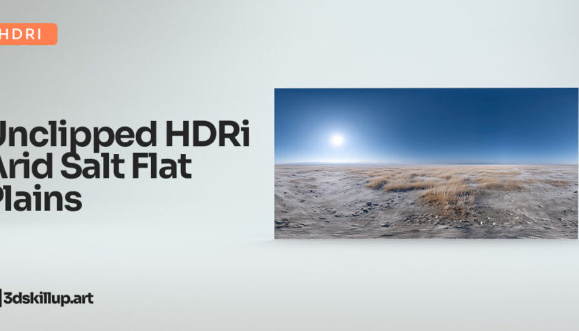 Unclipped Hdri Arid Salt Flat Plains