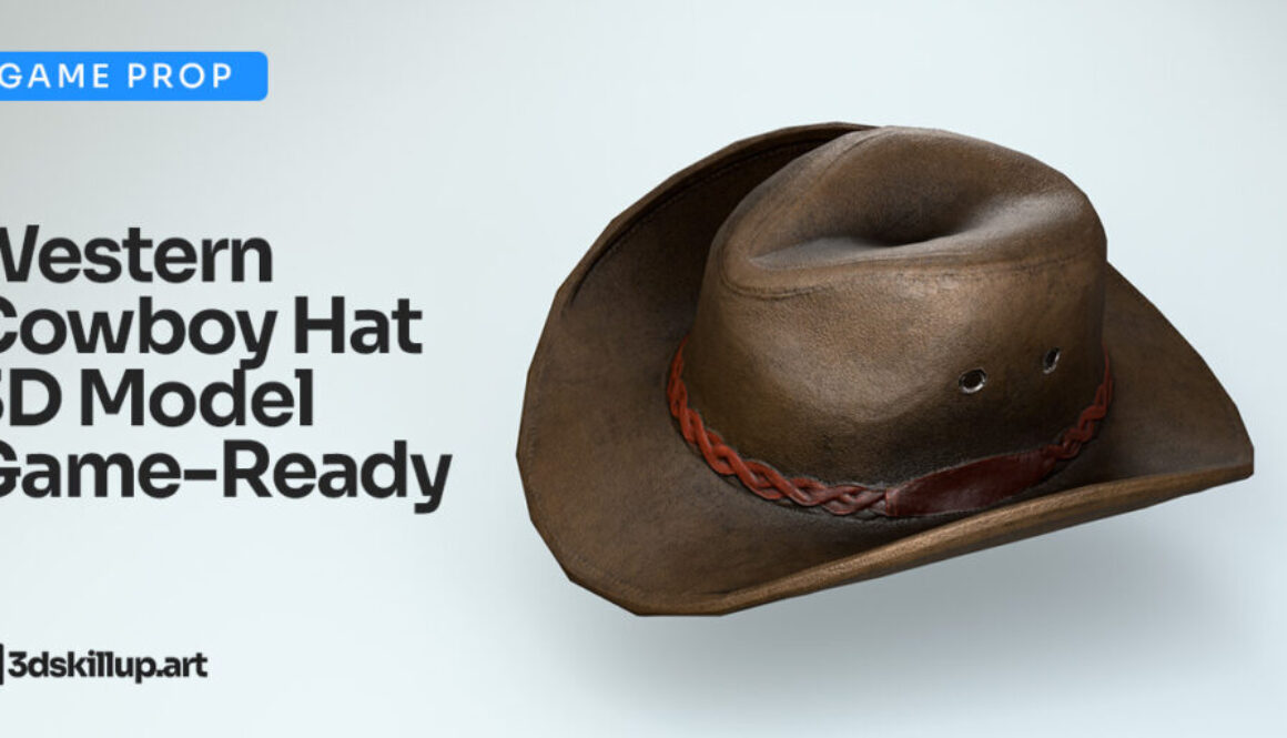 Western Cowboy Hat 3D Model – Game Ready Asset