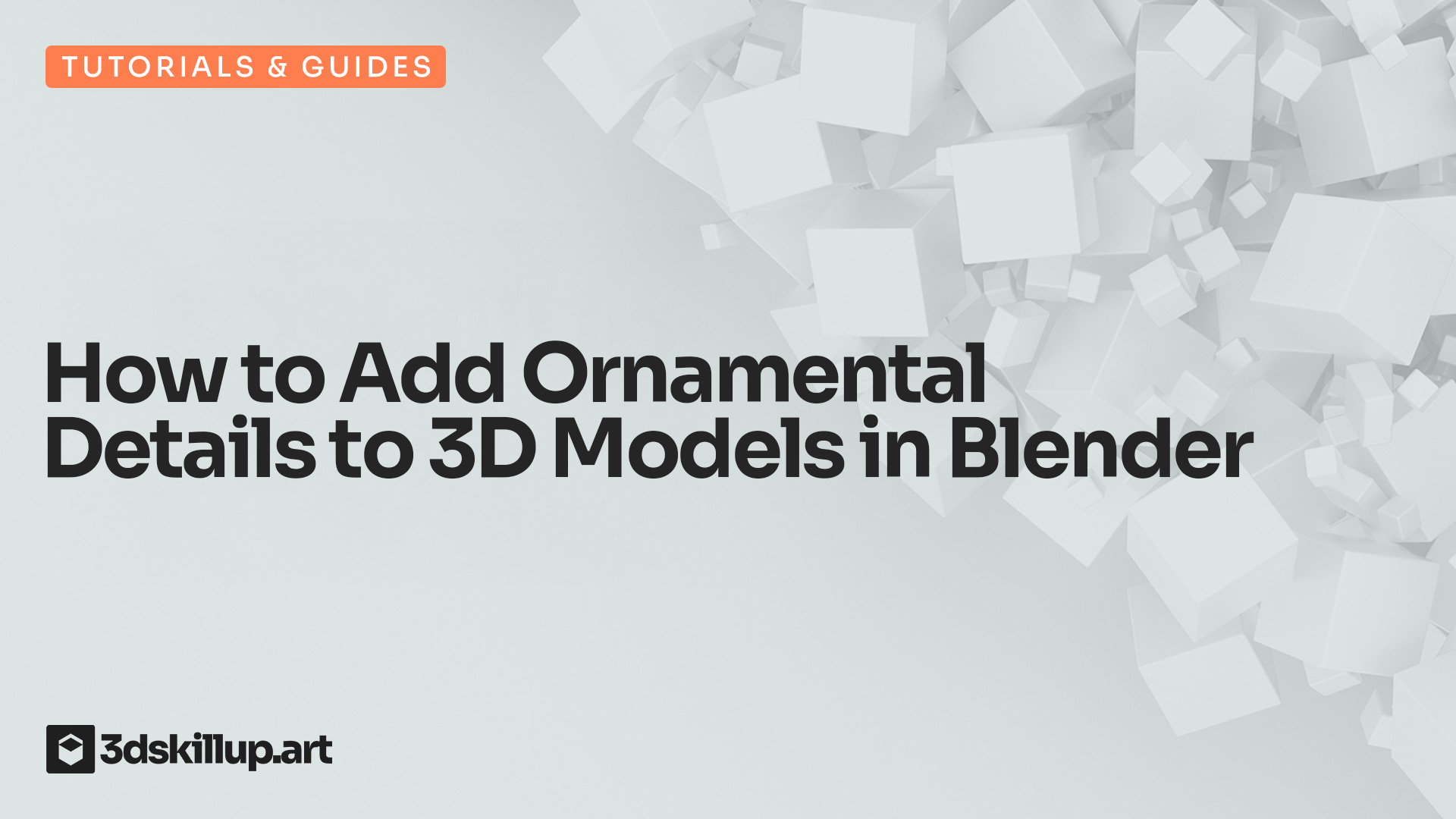 How to Add Ornamental Details to 3D Models in Blender