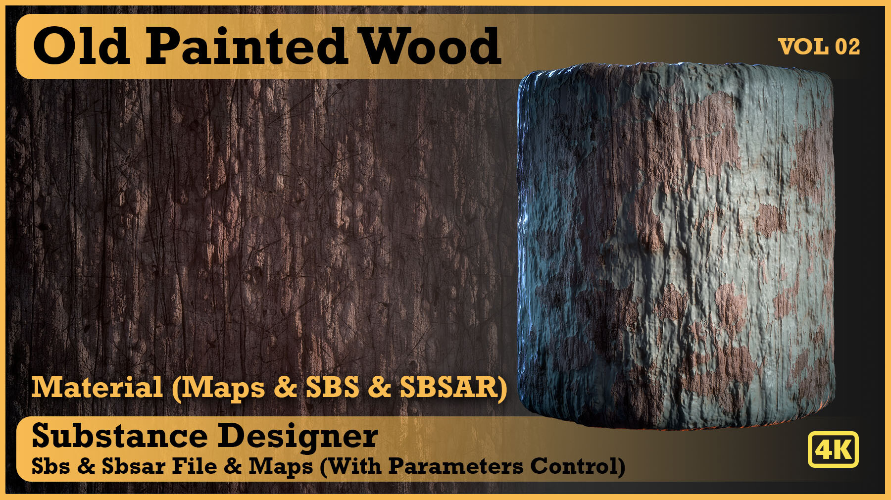 How to Create Realistic Old Painted Wood in Substance Designer