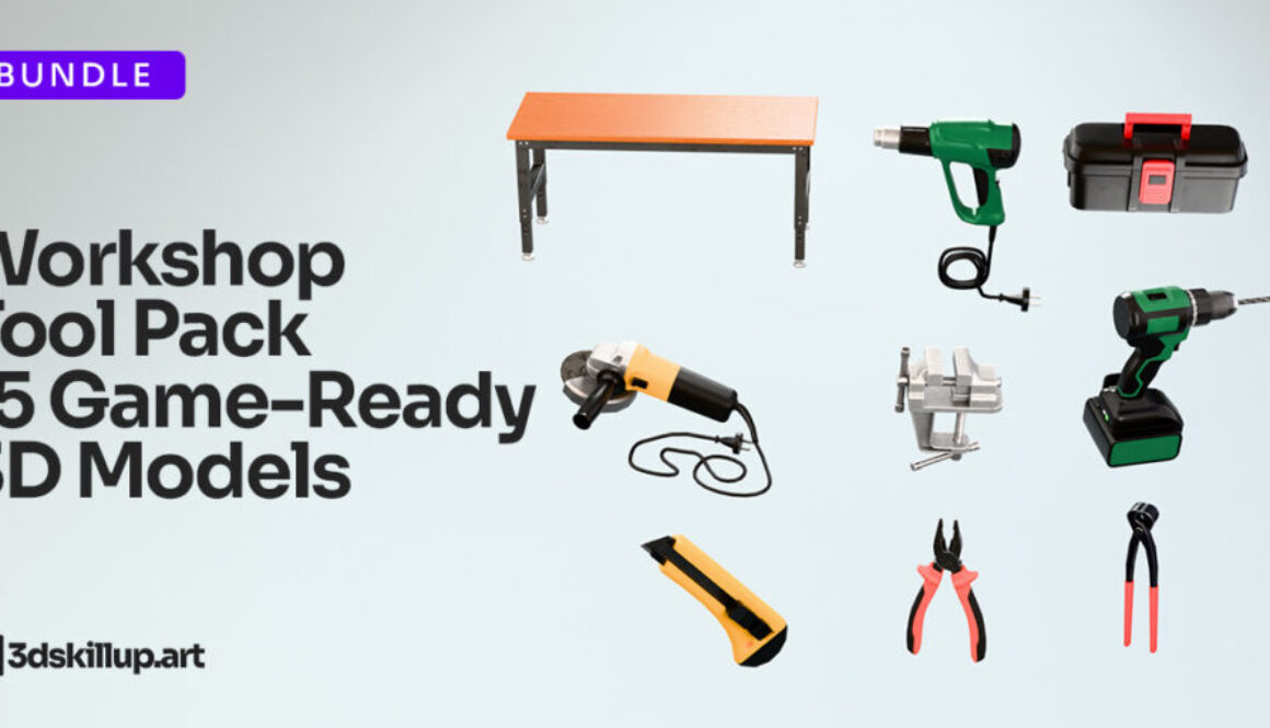 Workshop Tool Pack 3D Models – Game Ready Assets