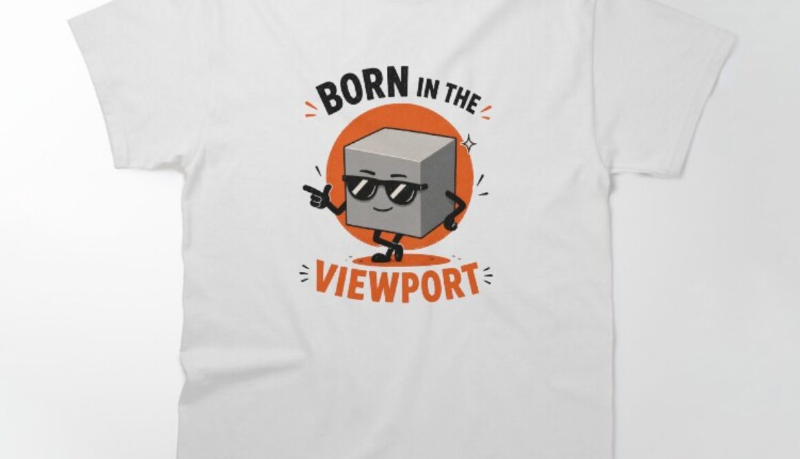 Born in the Viewport T-Shirt for 3D Artists