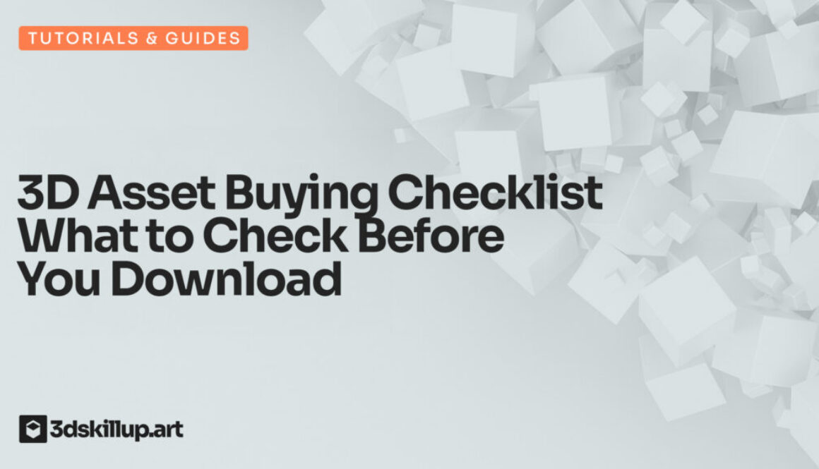 Use this 3D asset buying checklist to evaluate topology, UVs, textures, file formats, licenses, and engine compatibility before downloading.
