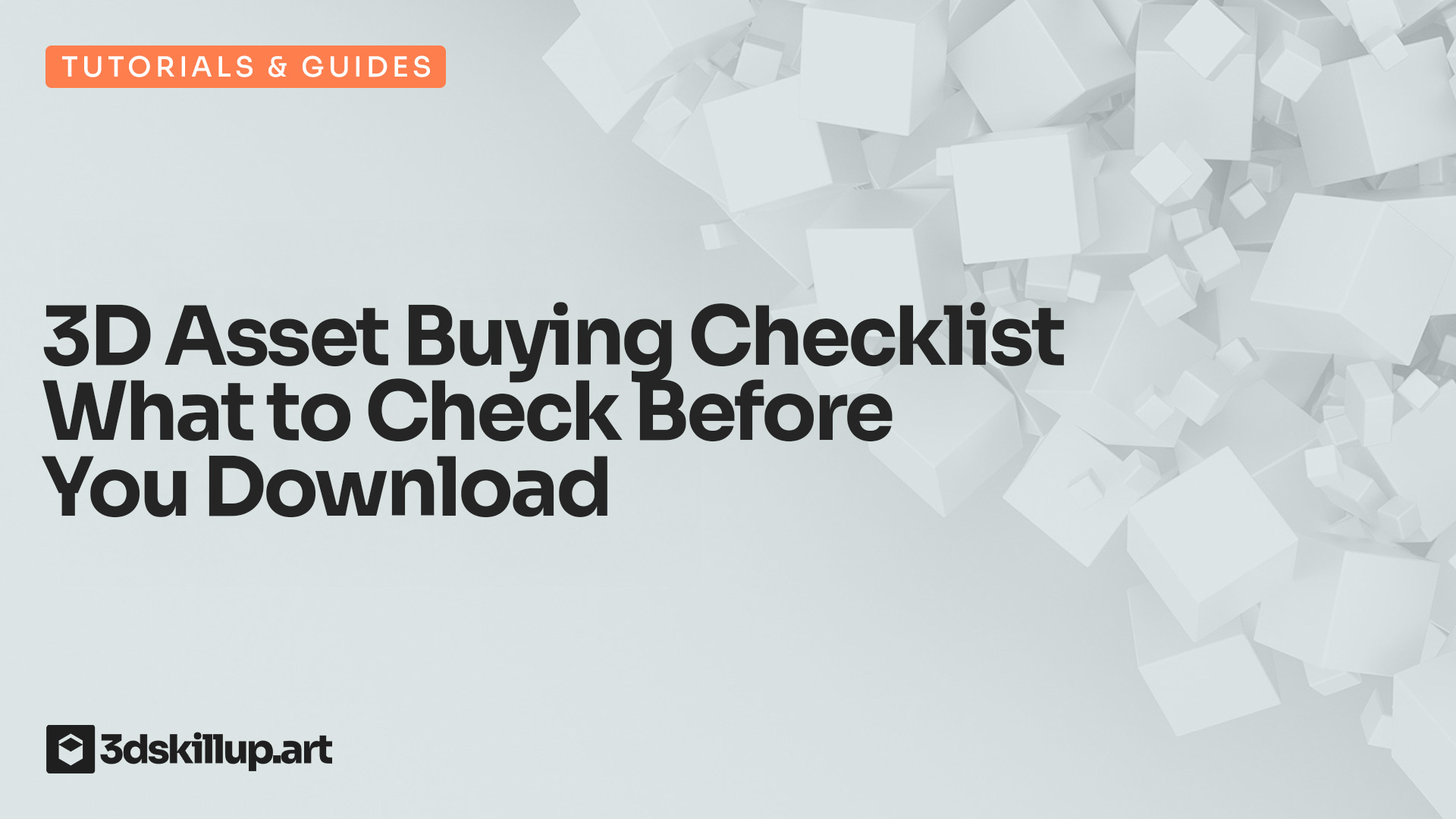 Use this 3D asset buying checklist to evaluate topology, UVs, textures, file formats, licenses, and engine compatibility before downloading.