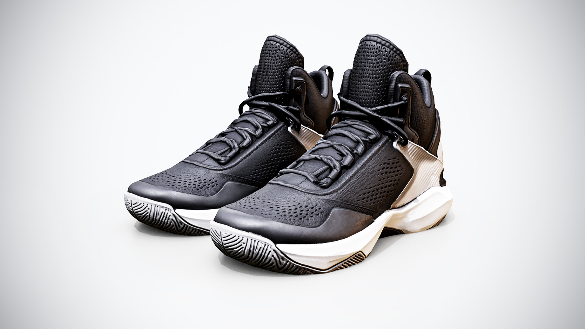 Game-Ready Basketball Sneakers 3D Model for Unity