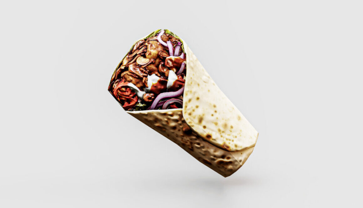 Kebab Wrap 3D Model Game-Ready