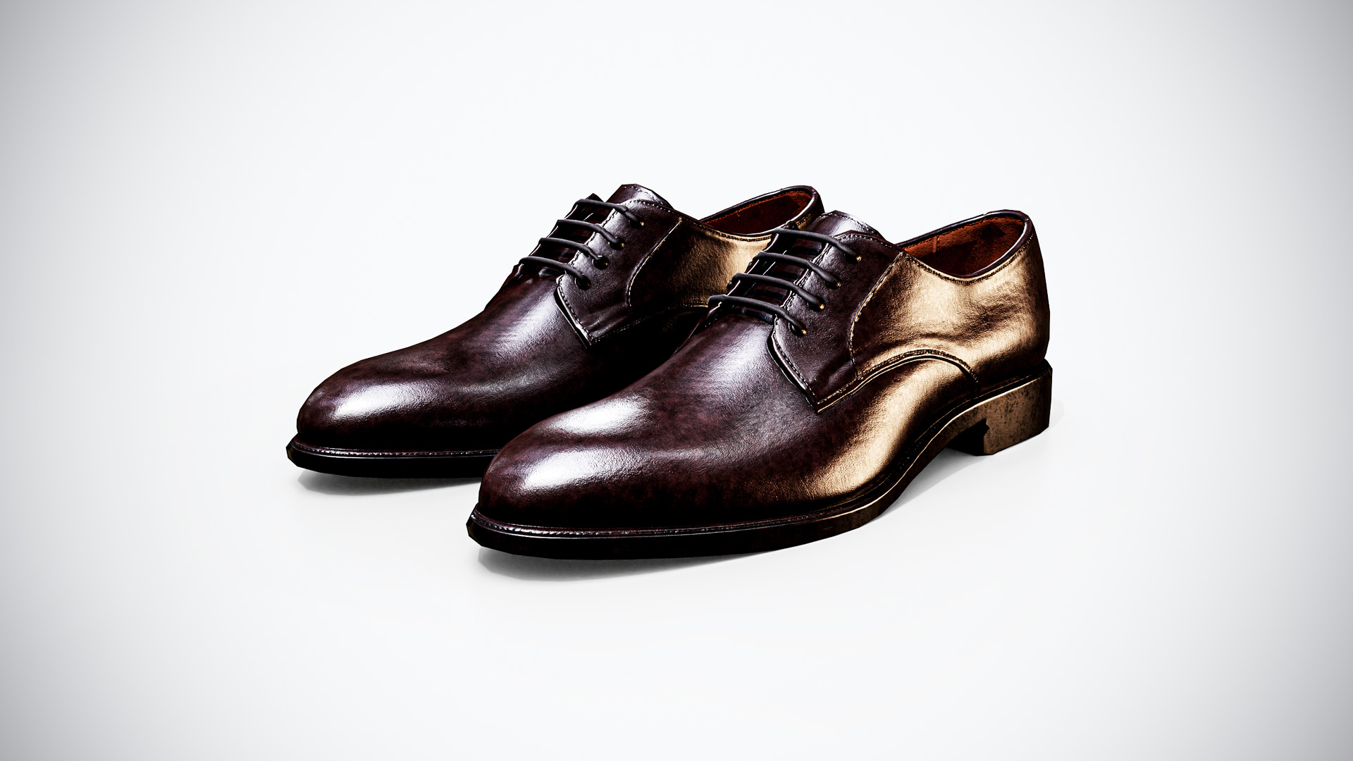 Brown Derby Shoes 3D Model Game Ready