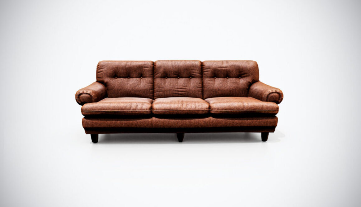 Vintage Sofa 3D Model Game Ready For Unity Unreal