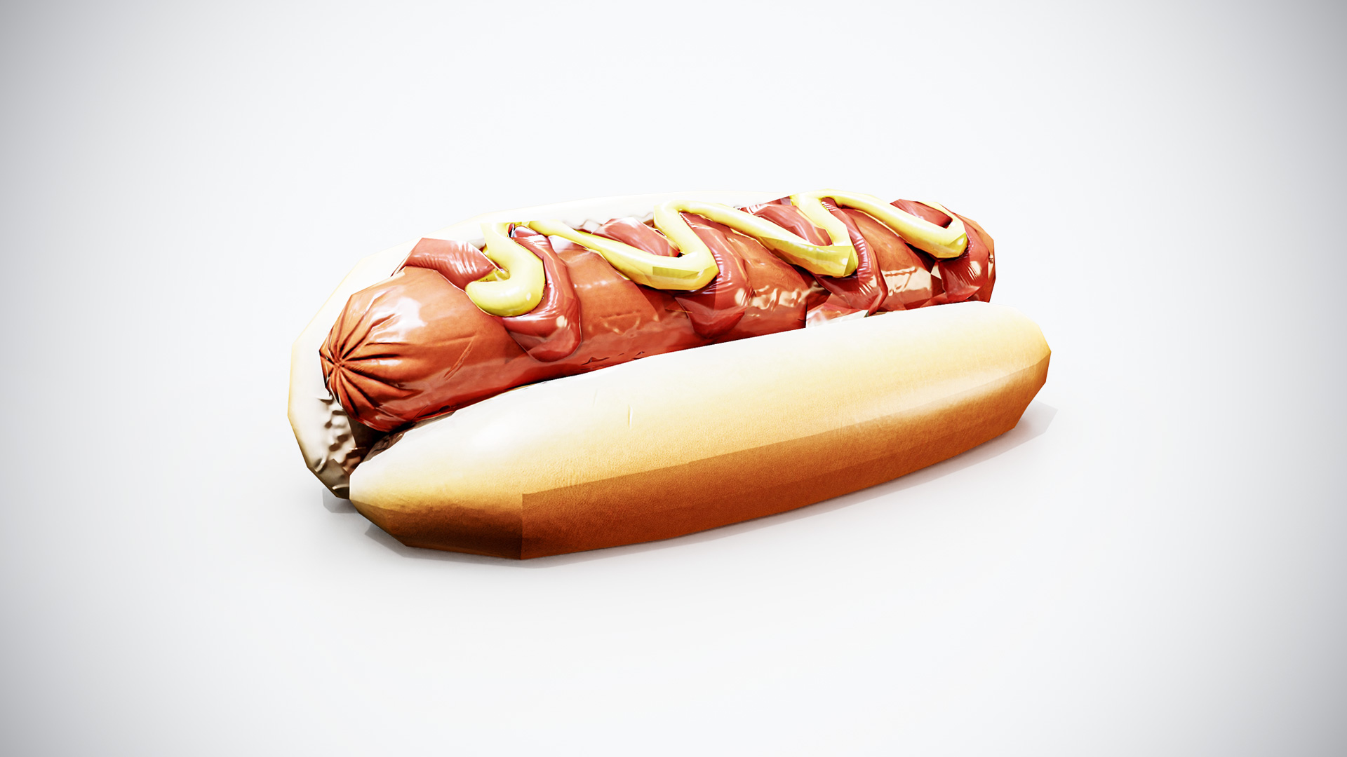 Hot Dog 3D Model Game-Ready