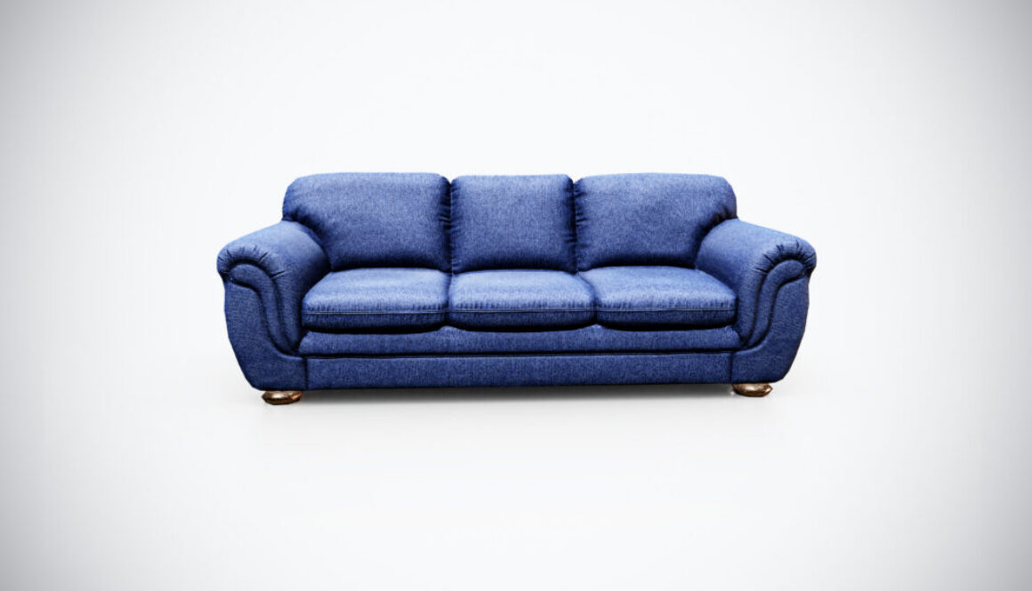 Vintage Fabric Sofa 3D Model Game Ready
