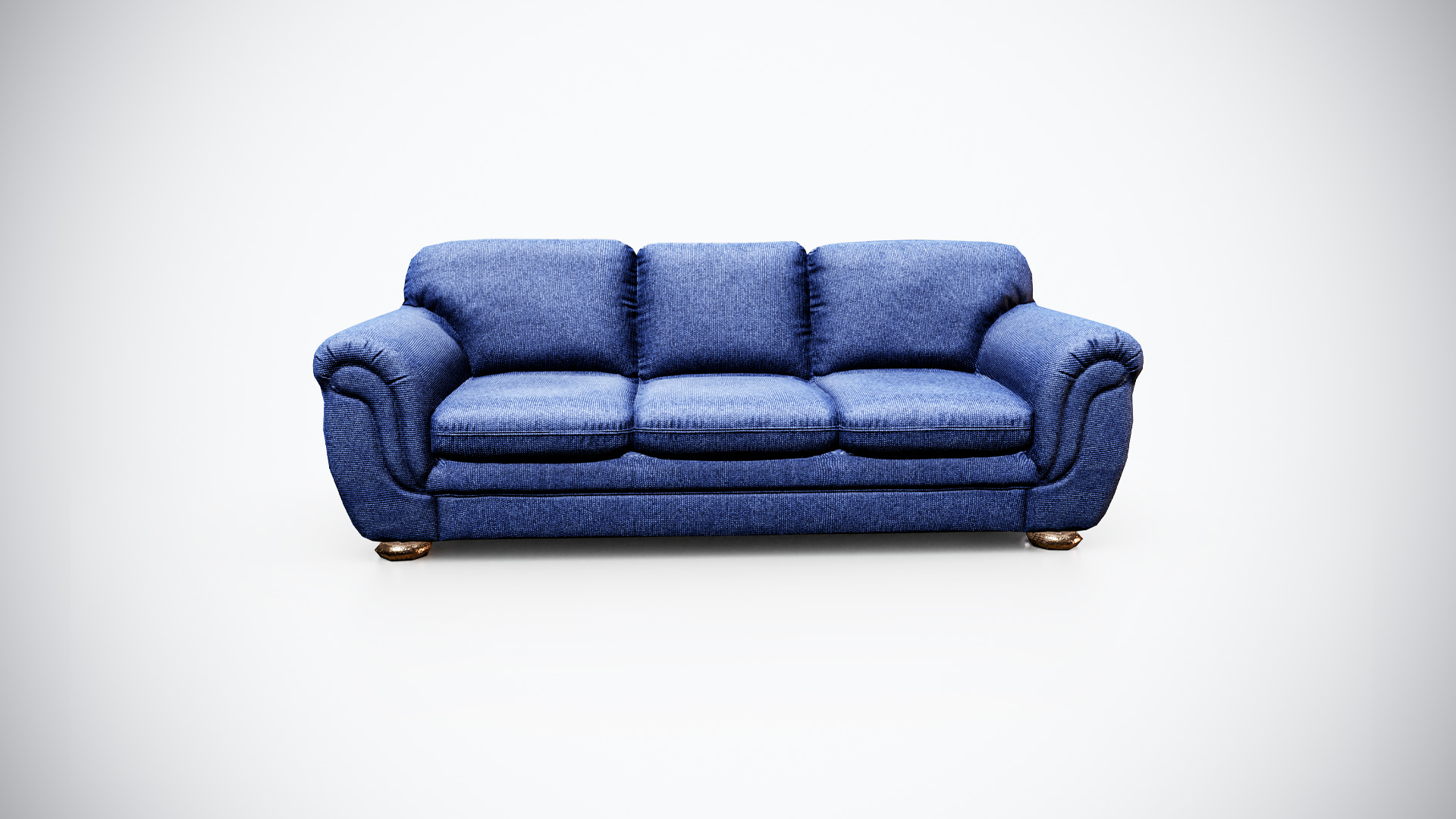 Vintage Fabric Sofa 3D Model Game Ready