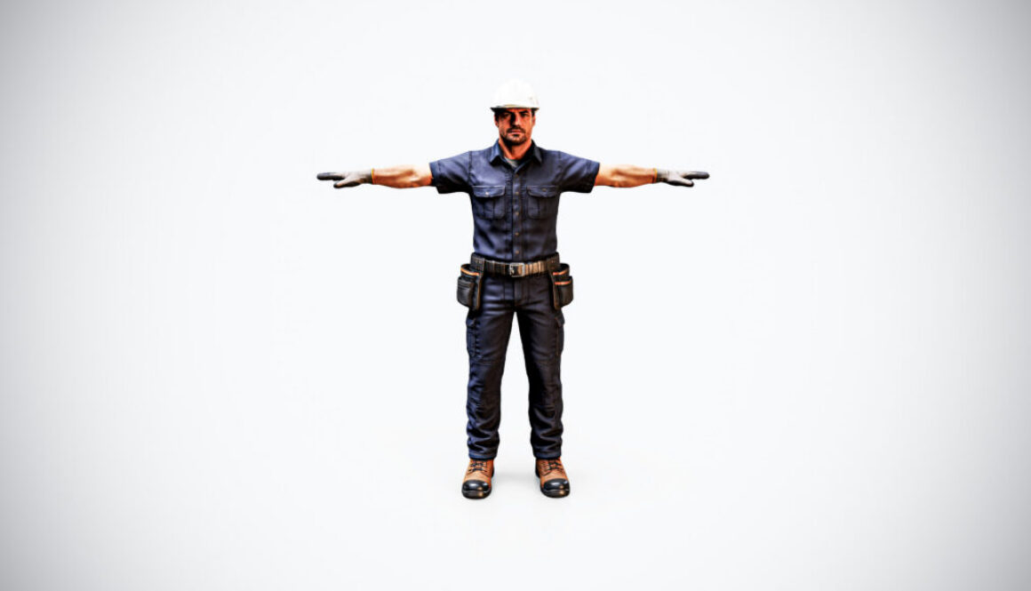 Electrician 3D Model Game Ready