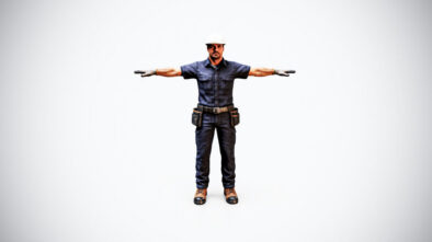 Electrician 3D Model Game Ready