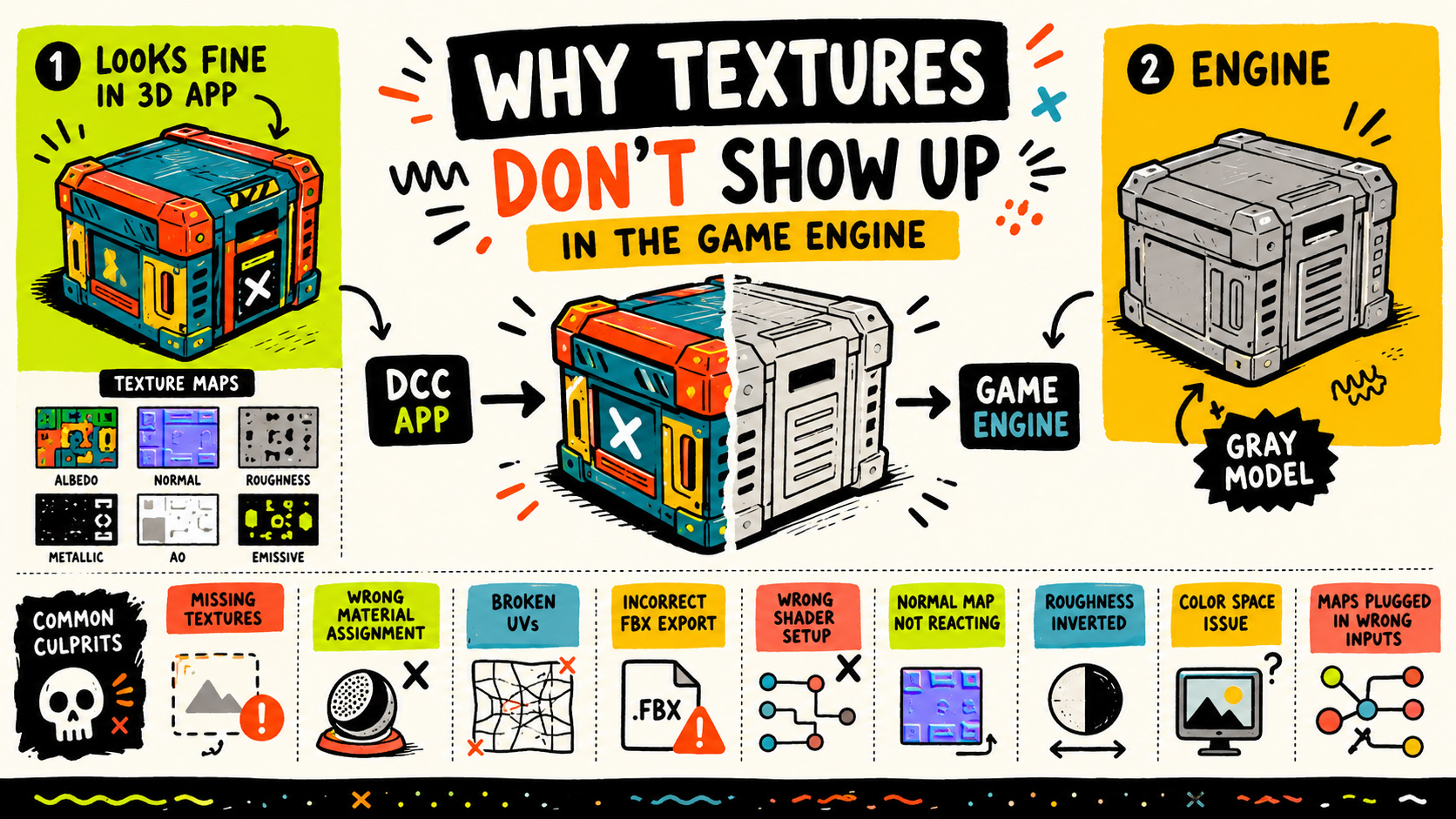 Why Textures Don’t Show Up in the Game Engine